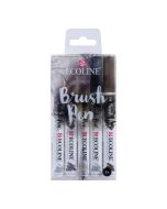TALENS Ecoline Brush Pen 5er Set Grau