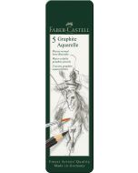 Faber Castell Graphite Aquarelle Bleistift Metalletui 5 Stück 