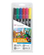 TOMBOW ABT Dual Brush Pen 6er Set Grundtöne 