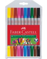 Faber Castell Doppelfasermaler 10 Farben, Etui 