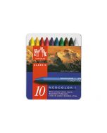 Wachsmalstift Neocolor 1 10 Farben Metallbox 