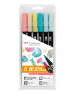 TOMBOW ABT Dual Brush Pen 6er Set Candy Colors