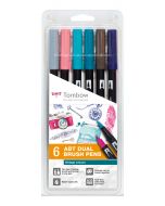 TOMBOW ABT Dual Brush Pen 6er Set Vintage Colors