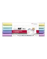 TOMBOW Dual Brush Pen ABT PRO Pastel Colours 5er Etui