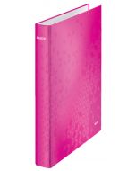 LEITZ Ringbuch WOW 2-Ring A4+ pink metallic 