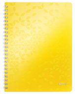 LEITZ Spiralbuch WOW A4 80 Blatt liniert gelb