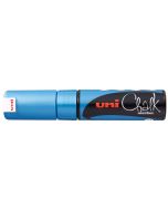UNI-BALL Chalk Marker 8mm metallic blau