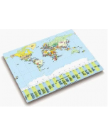 Schreibunterlage Weltkarte politisch 53x40cm