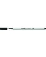 STABILO Fasermaler Pen 68 Brush mit Pinselspitze schwarz