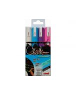 UNI-BALL Chalk Marker 8mm 4 Farben, Etui 