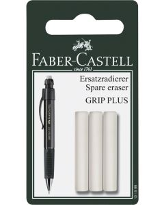 FABER CASTELL Radierer Grip Plus 3 Stück 