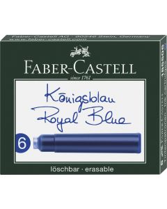 FABER CASTELL Tintenpatrone königsblau 6 Stück 