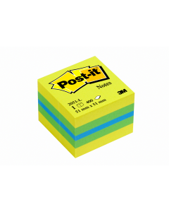 Mini Cube 51x51mm neon lemon 400 Blatt 