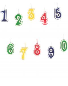 NEUTRAL Nummernkerzen-Set 0-9
