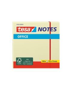 Office Notes 75x75mm gelb 100 blatt 