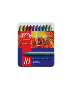 Wachsmalstift Neocolor 1 10 Farben Metallbox 
