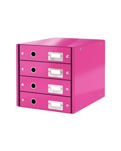 LEITZ Schubladenset Click & Store A4 pink 4 Schubladen 