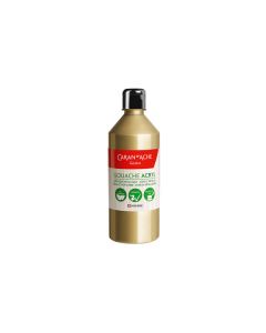 Deckfarbe Gouache 500ml Acryl gold flüssig 