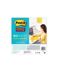 Super Sticky Big Notes gelb, 30 Blatt 279x279mm 