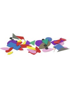 URSUS Moosgummi Formen, 200 Stück assortiert in Farben und Formen