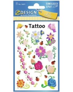 Z-DESIGN Sticker Tattoo Blumen