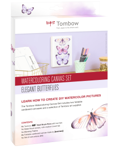 TOMBOW Leinwand Set, elegante Schmetterlinge