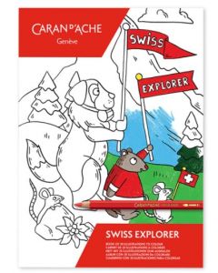 CARAN D'A Swiss Explorer Malbuch, A5