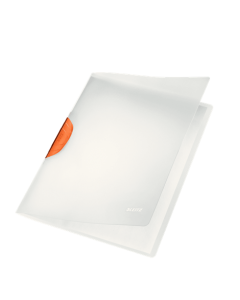 LEITZ Klemmhefter Color Clip Magic A4 transparent-orange 