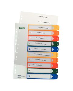Register PP A4+ 1-10 farbig
