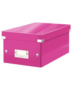 LEITZ Ablagebox DVD Click & Store WOW pink