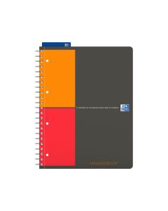 OXFORD Managerbook liniert, grau, A4+