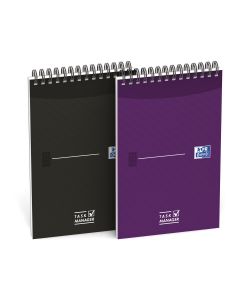 OXFORD Essentials Task Manager liniert, violett und schwarz