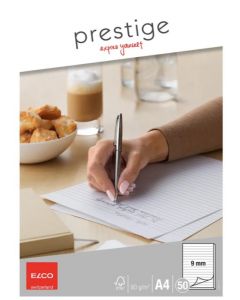 Schreibblock Prestige weiss, liniert, 50 Blatt, A4