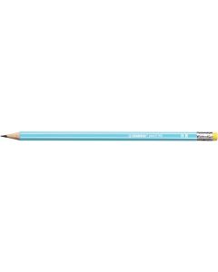 STABILO Bleistift 160 mit Gummi HB hellblau 