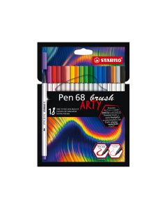 STABILO Fasermaler Pen 68 Brush Arty 18 Stück