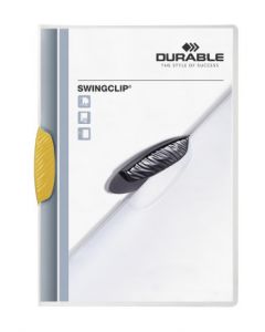 DURABLE Swingclip A4 gelb für 30 Blatt